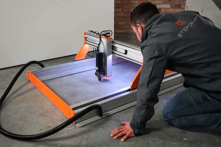 Freestyle Milling Betonboden mit CNC Maschine